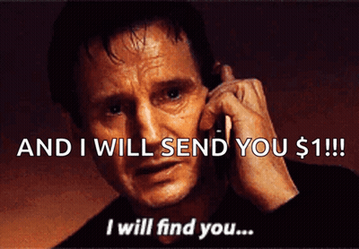 Man Says And I Will Send You $1!!! GIF