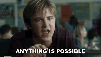 Man Says Anything Is Possible In Front Of Crowd GIF