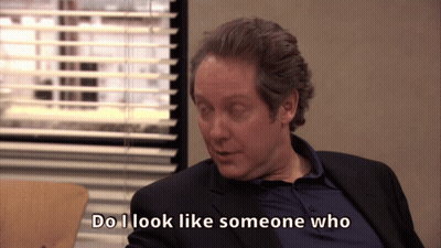 Man Says Do I Look Like Someone Who In Front Of Window GIF