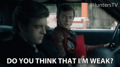 Man Says Do You Think I M Weak GIF