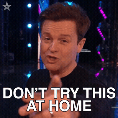 Man Says Don't Try This at Home on Stage