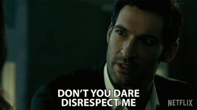 Man Says Don't You Dare Disrespect Me In Netflix Ad GIF