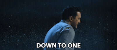Man Says Down To One In Starry Sky GIF