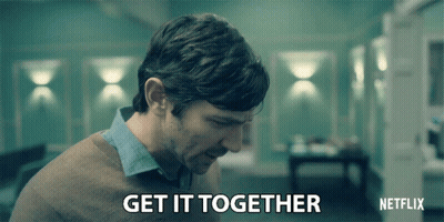 Man Says Get It Together Netflix Advertisement GIF