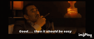 Man Says Good Then It Should Be Easy In Dark Room GIF
