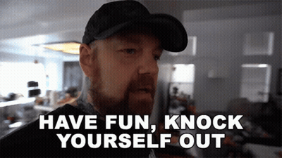 Man Says Have Fun Knock Yourself Out