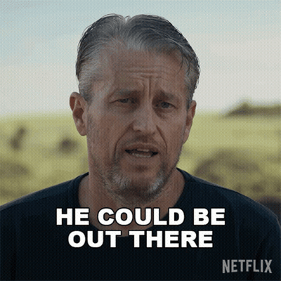 Man Says He Could Be Out There Netflix Advertisement GIF