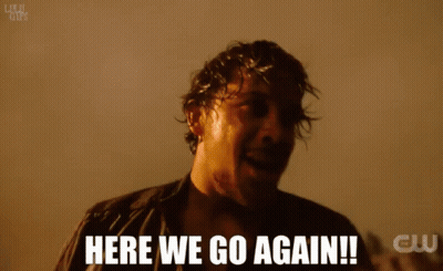 Man Says Here We Go Again GIF
