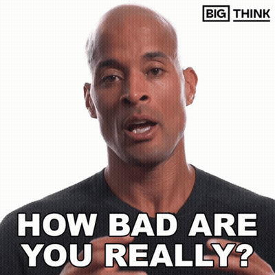 Man Says How Bad Are You Really Think Logo GIF