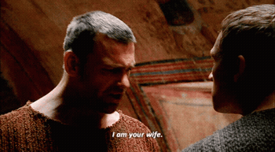 Man Says I Am Your Wife While Another Man Looks On GIF