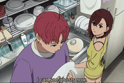 Man Says I Can See Ghosts While Washing Dishes GIF