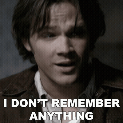 Man Says I Don't Remember Anything GIF