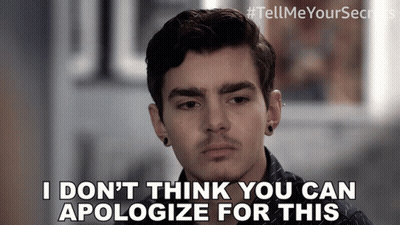 Man Says I Don't Think You Can Apologize For This GIF
