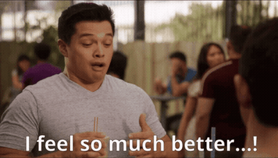 Man Says I Feel So Much Better In Front Of Crowd GIF