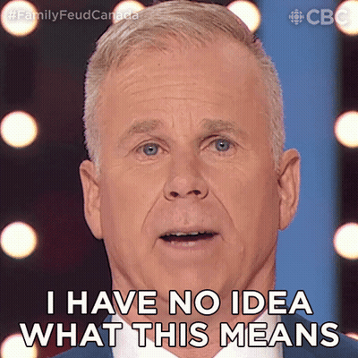 Man Says I Have No Idea What This Means In Front Of CBS Logo GIF
