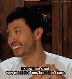 Man Says I Know That's Not Very Modest Of Me But I Don't Care GIF