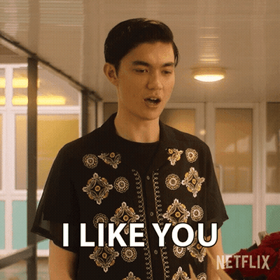 Man Says I Like You In Netflix Ad GIF