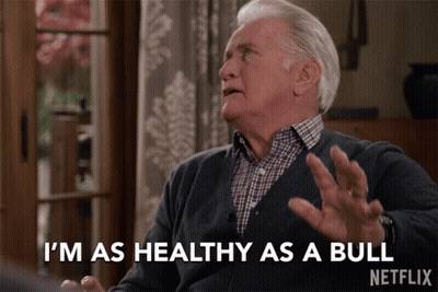 Man Says I'm As Healthy As A Bull On Netflix GIF