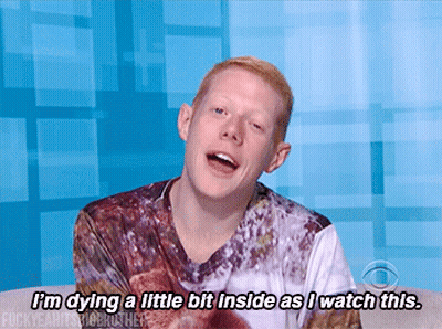 Man Says I'm Dying A Little Bit Inside Watching This On CBS GIF
