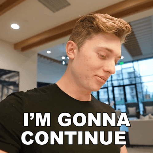 Man Says I'm Gonna Continue Looking Down GIF