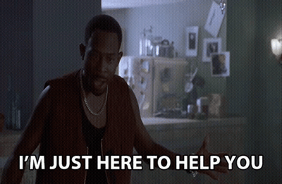 Man Says I'm Just Here To Help You In Kitchen GIF