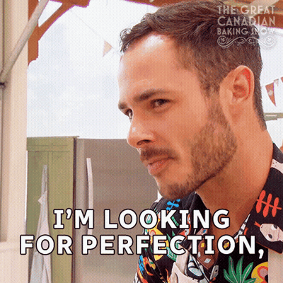Man Says I'm Looking For Perfection Colorful Shirt GIF