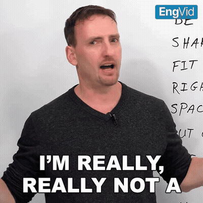 Man Says I'm Really Really Not A In Front Of Whiteboard GIF