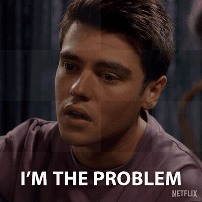 Man Says I'm The Problem Netflix Ad GIF