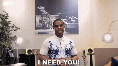 Man Says I Need You In Front Of Painting GIF