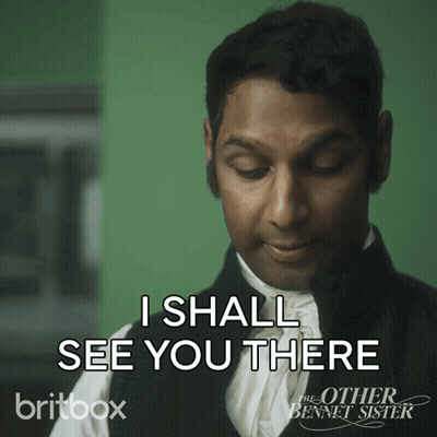 Man Says I Shall See You There In Front Of Green Wall GIF