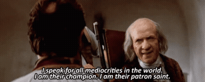 Man Says I Speak For All Mediocrities In The World I Am Their Champion GIF
