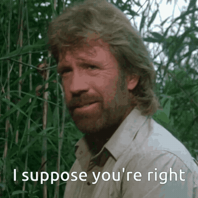 Man Says I Suppose You're Right GIF