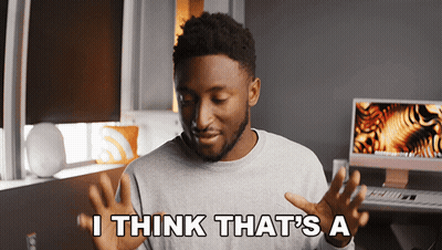 Man Says I Think That's A With Hands Outstretched GIF