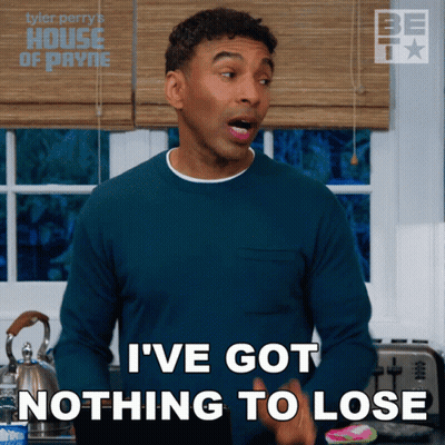 Man Says I've Got Nothing To Lose In Kitchen GIF