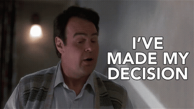 Man Says I've Made My Decision Wearing Sweater GIF