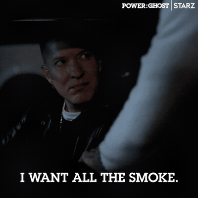 Man Says I Want All The Smoke Power Ghost Starz Ad GIF