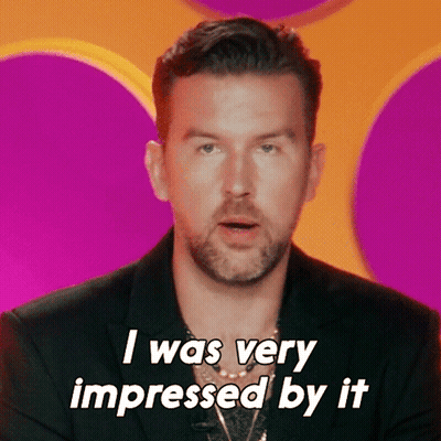 Man Says I Was Very Impressed By It In Black Suit GIF