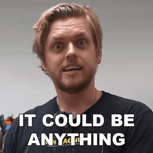 Man Says It Could Be Anything GIF