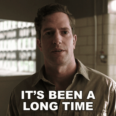 Man Says It's Been A Long Time In Dark Room GIF