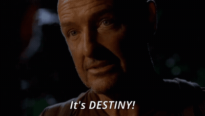 Man Says It's Destiny In Dark Room GIF