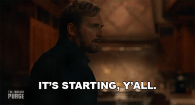Man Says It's Starting Y'all In Dark Room GIF