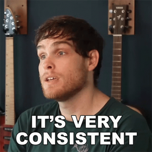 Man Says It's Very Consistent In Front Of Guitars GIF