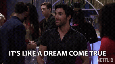 Man Says Like A Dream Come True Netflix Ad GIF