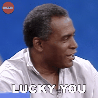 Man Says Lucky You Buzzr Logo GIF