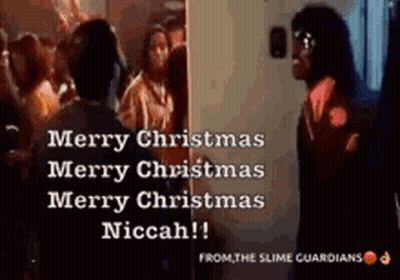Man Says Merry Christmas Niccah