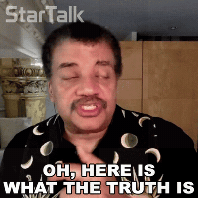 Man Says Oh Here Is What The Truth Is Startalk Logo GIF