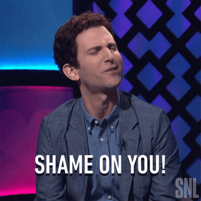 Man Says Shame On You SNL GIF