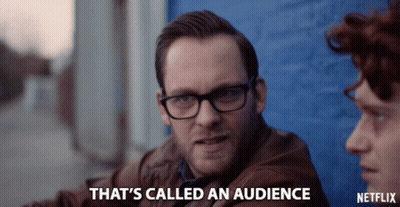 Man Says That's Called An Audience Netflix Ad GIF