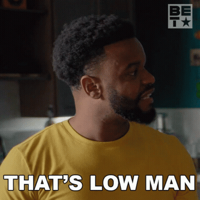 Man Says That's Low In Yellow Shirt GIF