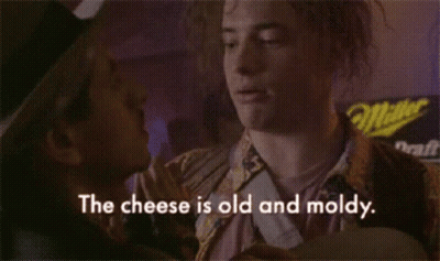 Man Says The Cheese Is Old And Moldy GIF
